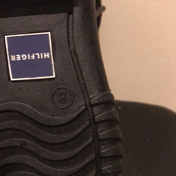 Tommy Hilfiger Size 8 Black Rain Boots.  NWOT